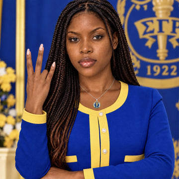 SGRho Founders' Day Silver Necklace