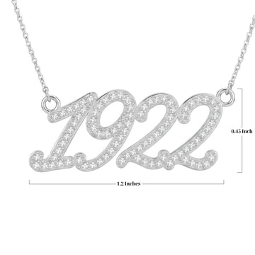 1922 Pavé Script Necklace
