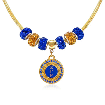 SGRHO Round Charm Necklace Gold