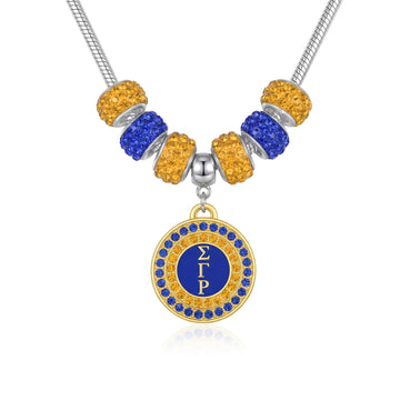 SGRHO Round Charm Necklace Silver