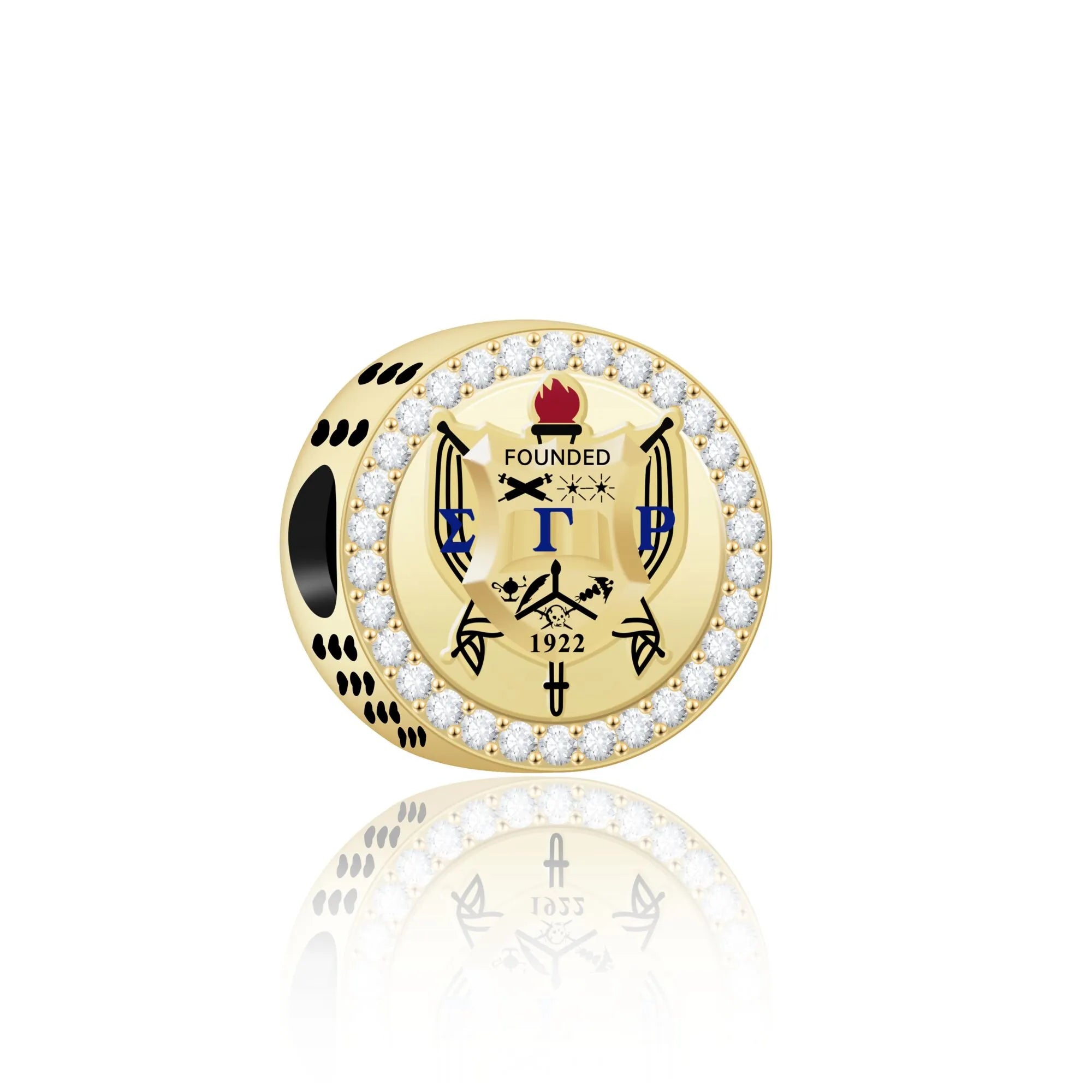 SGRHO Shield Gold Vermeil Charm (Fits Pandora)
