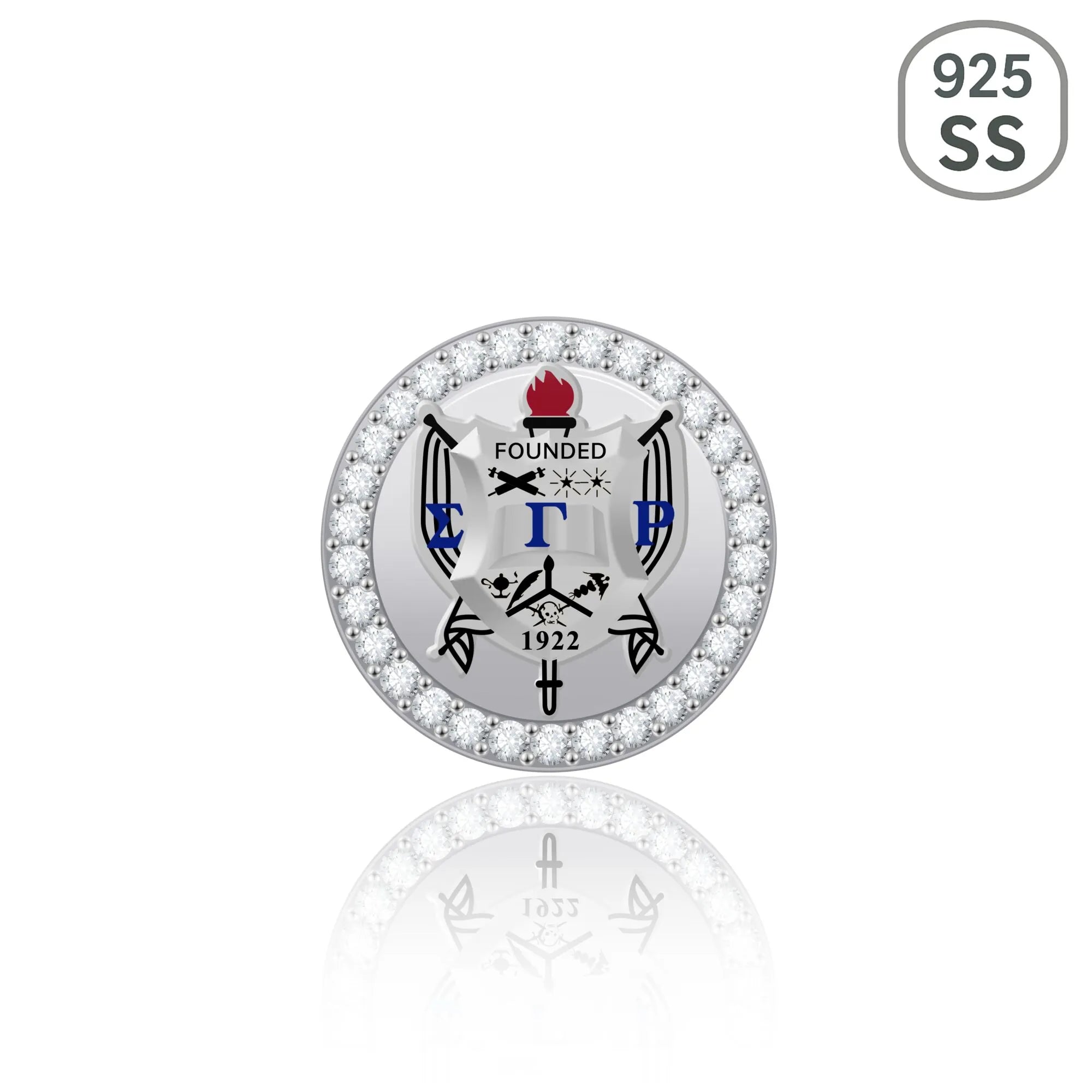 SGRHO Shield Sterling Silver Charm (Fits Pandora)