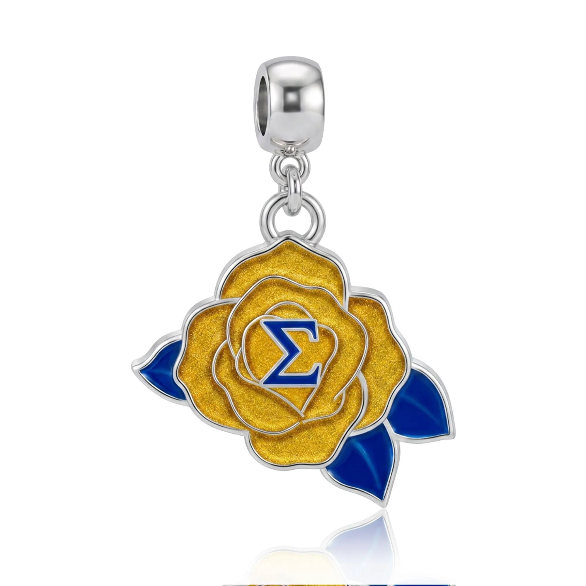 SGRHO Yellow Rose Charm