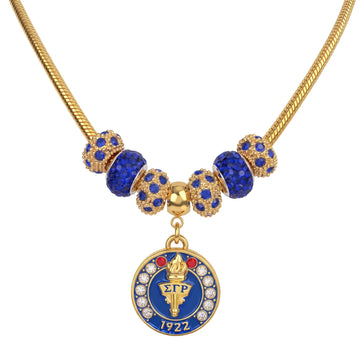 SGRHO Founders' Day Gold Charm Necklace