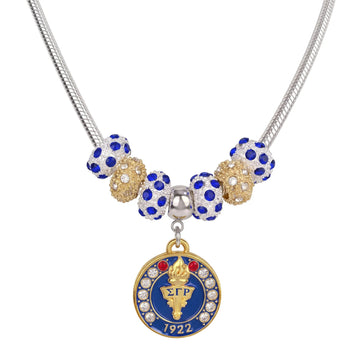 SGRHO Founders' Day Silver Charm Necklace