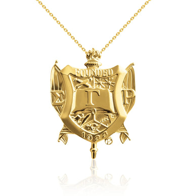 SGRho Shield Gold Vermeil Pendant (Chain Sold Separately)