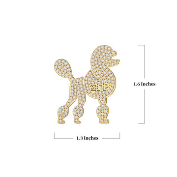 SGRho Poodle Brooch