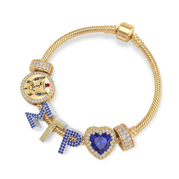 SGRHO Shield & Heart Gold Bracelet