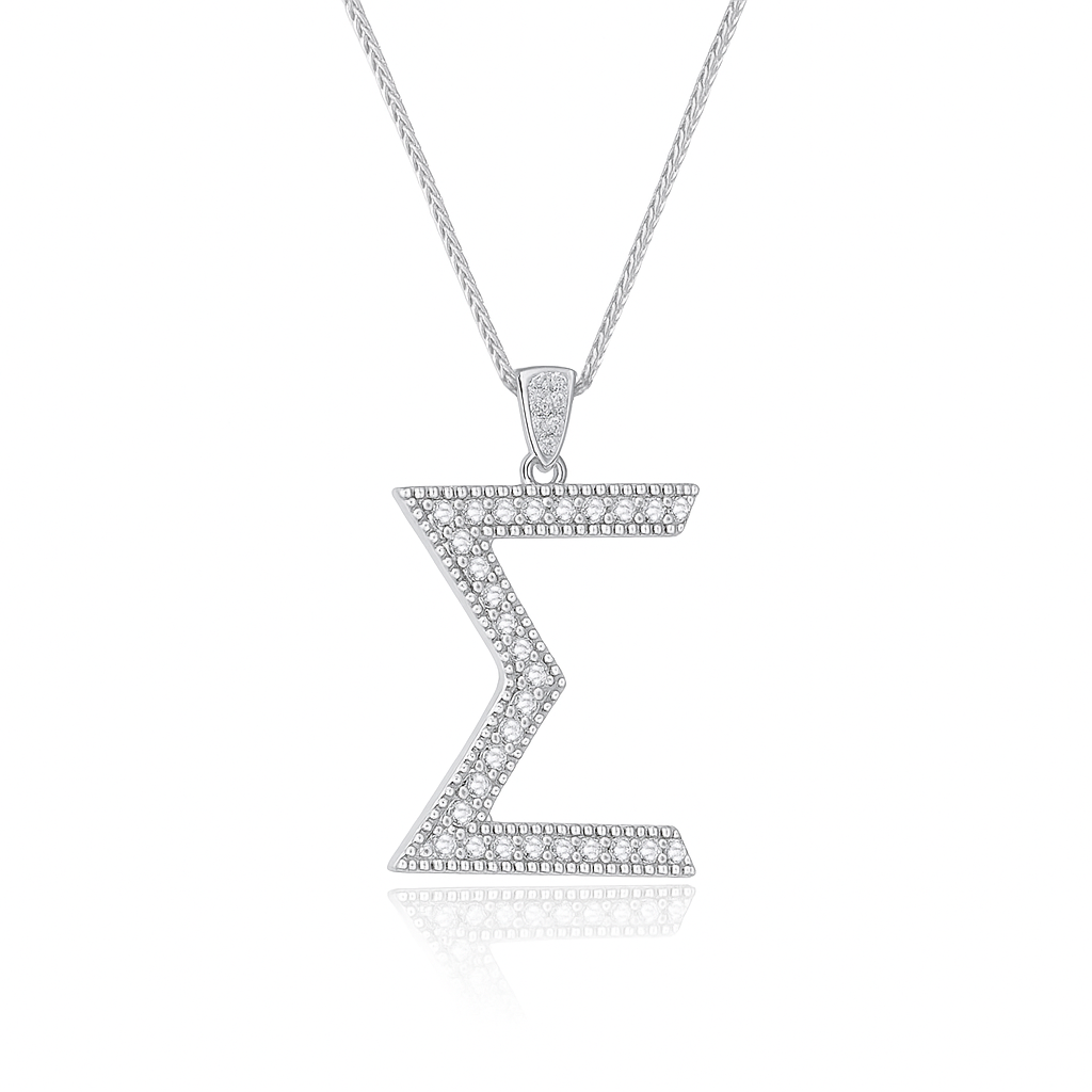 SGRho "Sigma" Sterling Silver Statement Pendant (Chain Sold Separately)