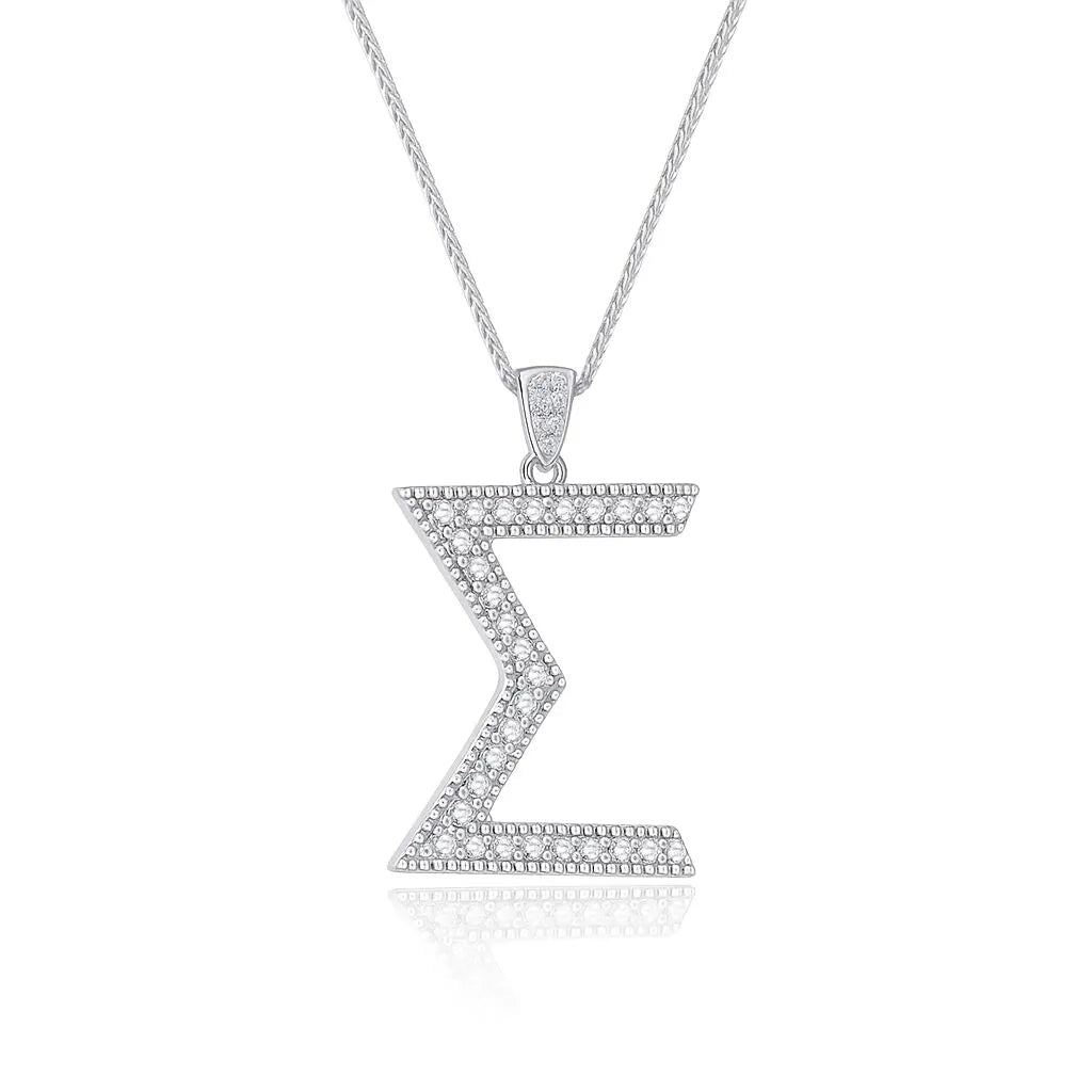 SGRho "Sigma" Sterling Silver Statement Pendant (Chain Sold Separately)