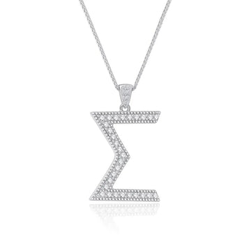 SGRho "Sigma" Sterling Silver Statement Pendant (Chain Sold Separately)