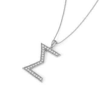 SGRho "Sigma" Sterling Silver Statement Pendant (Chain Sold Separately)