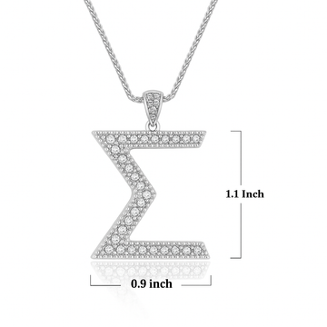 SGRho "Sigma" Sterling Silver Statement Pendant (Chain Sold Separately)