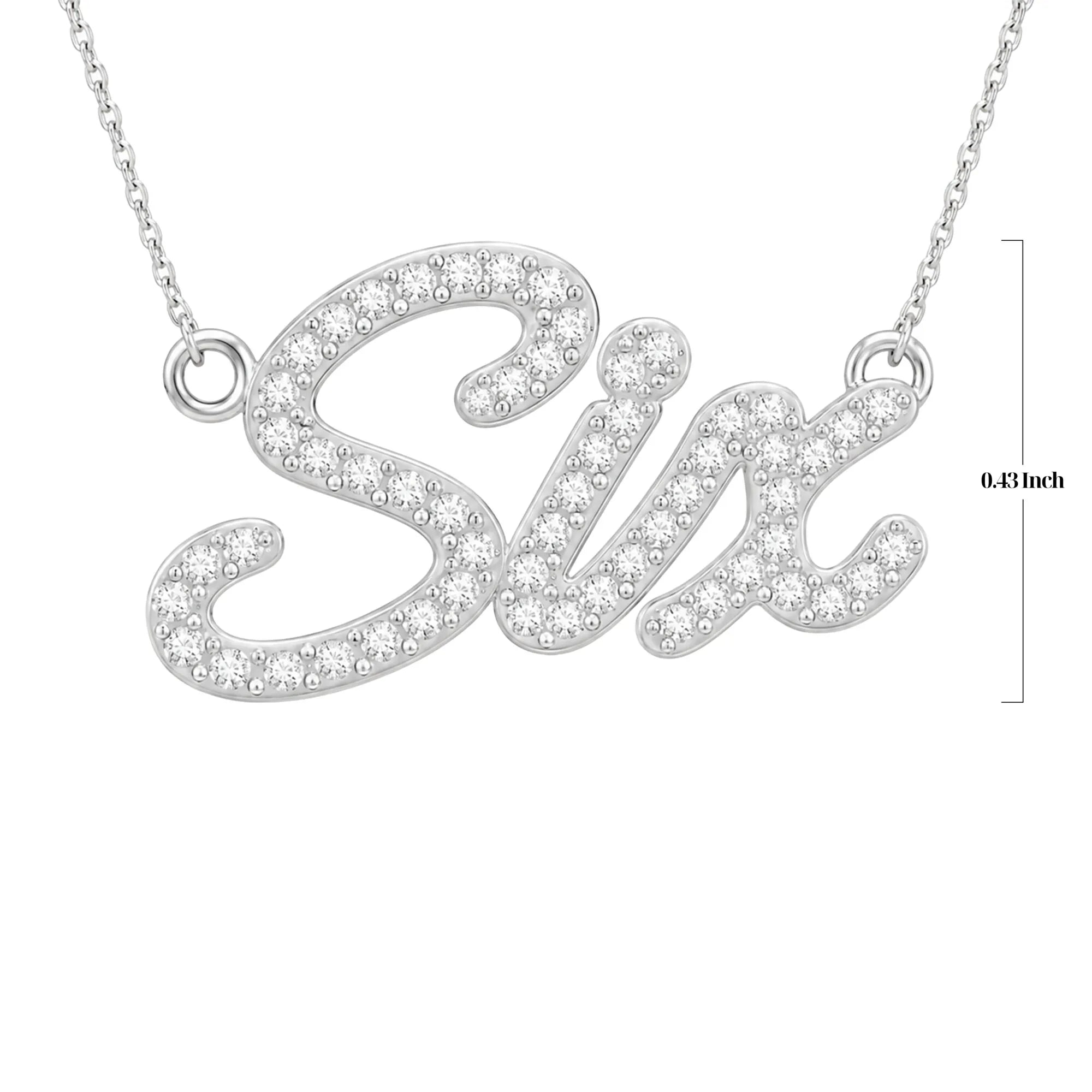 Six Pavé Necklace