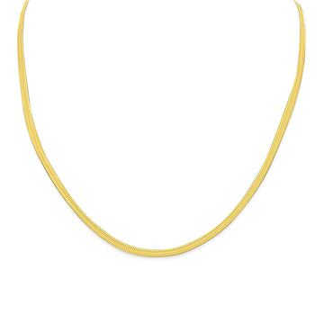 Herringbone Necklace (2.5mm) in Gold
