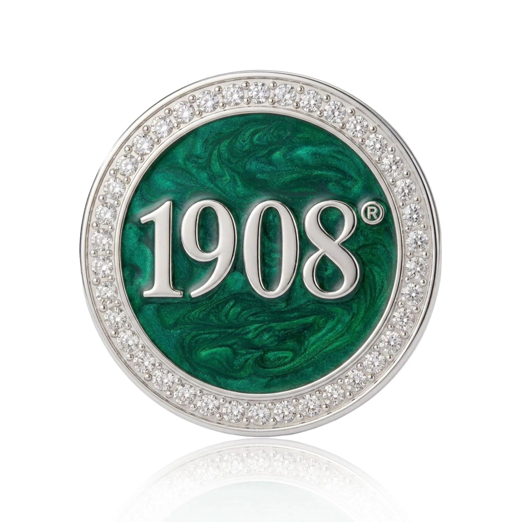 AKA 1908 Green Brooch