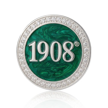AKA 1908 Green Brooch