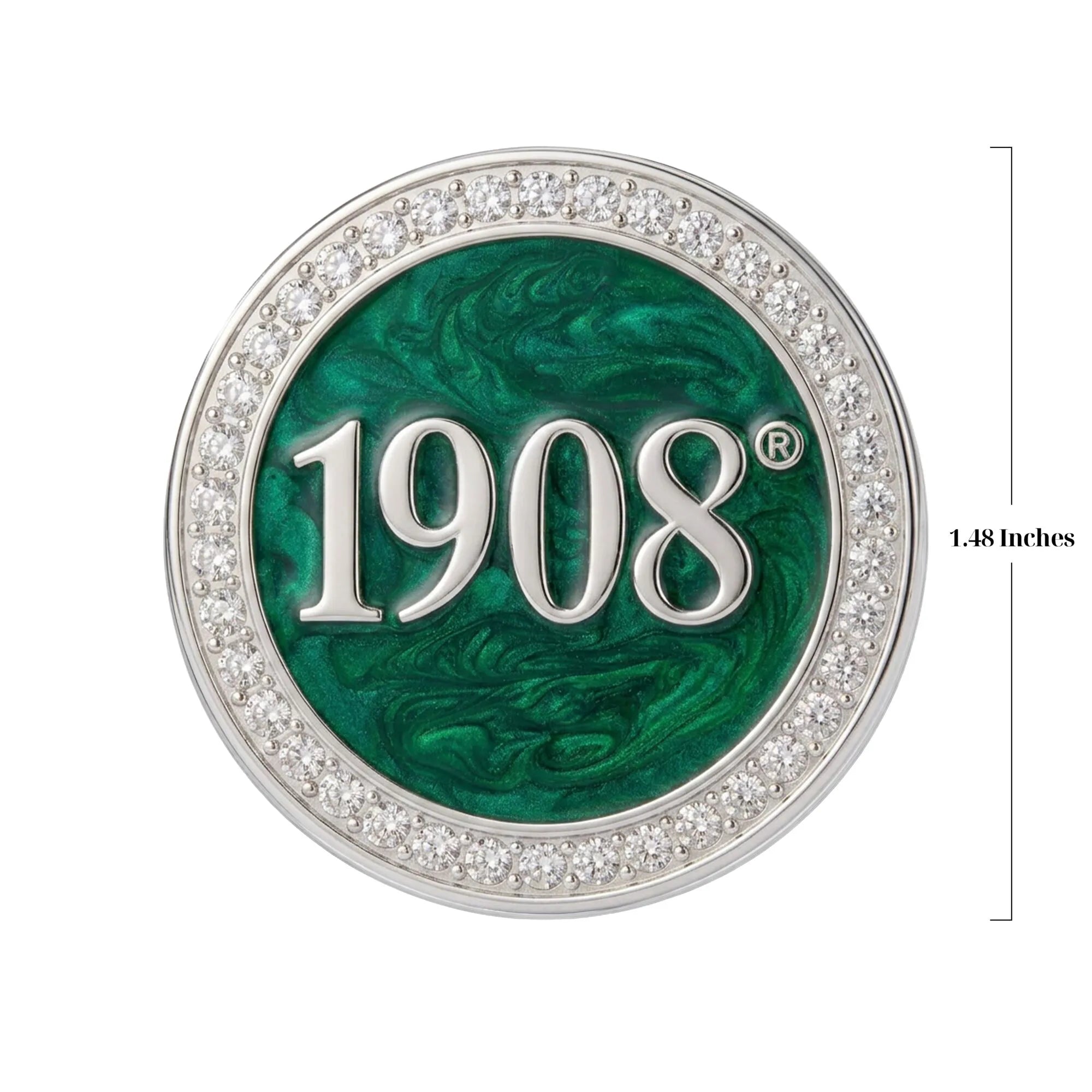 AKA 1908 Green Brooch