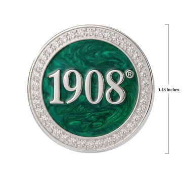AKA 1908 Green Brooch