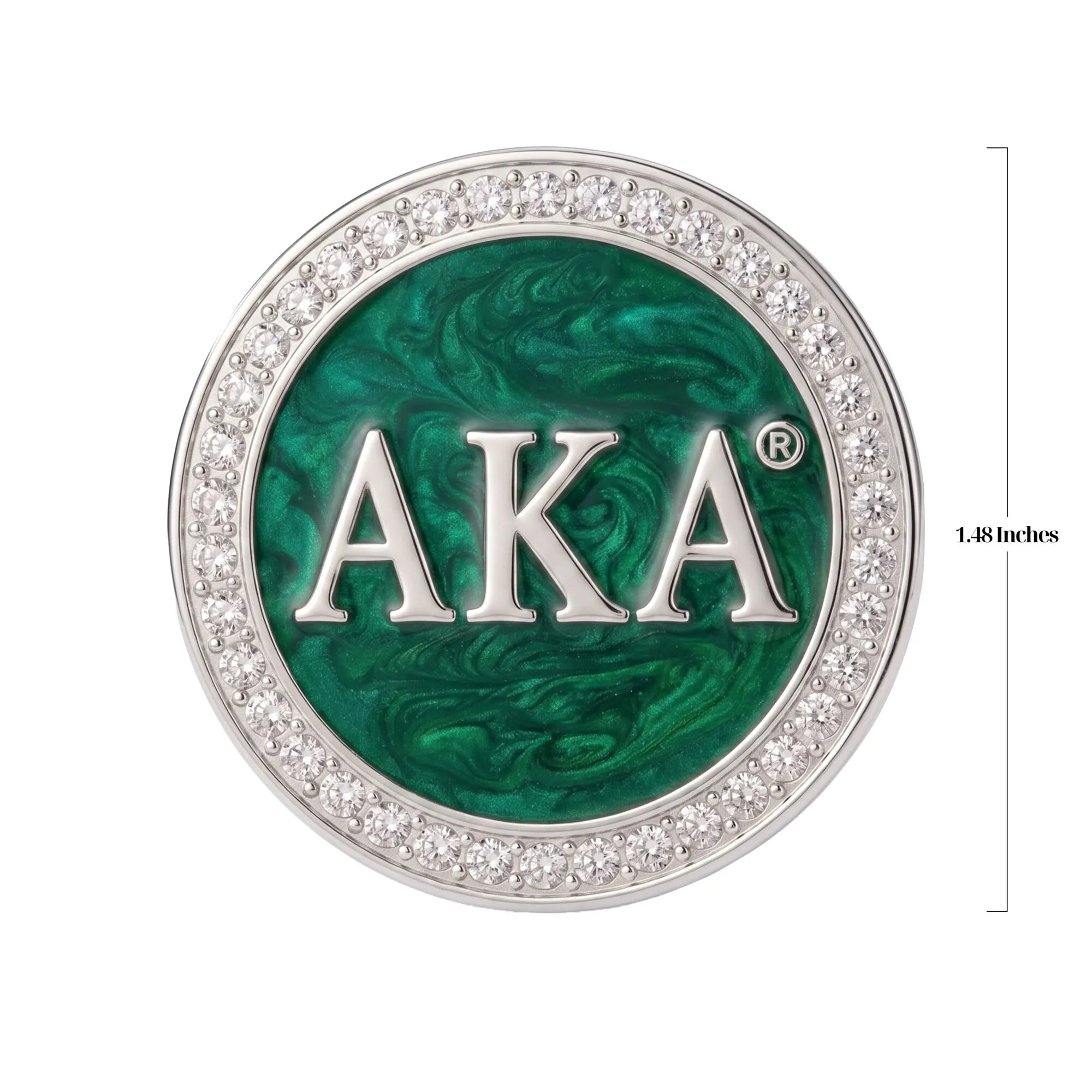 AKA Green Brooch