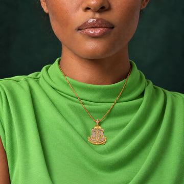 AKA Shield Gold Vermeil Pendant (Chain Sold Separately)