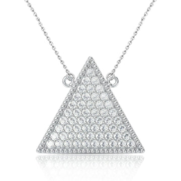 ΔΣΘ Radiant Pave Triangle Necklace -  Delta Sigma Theta