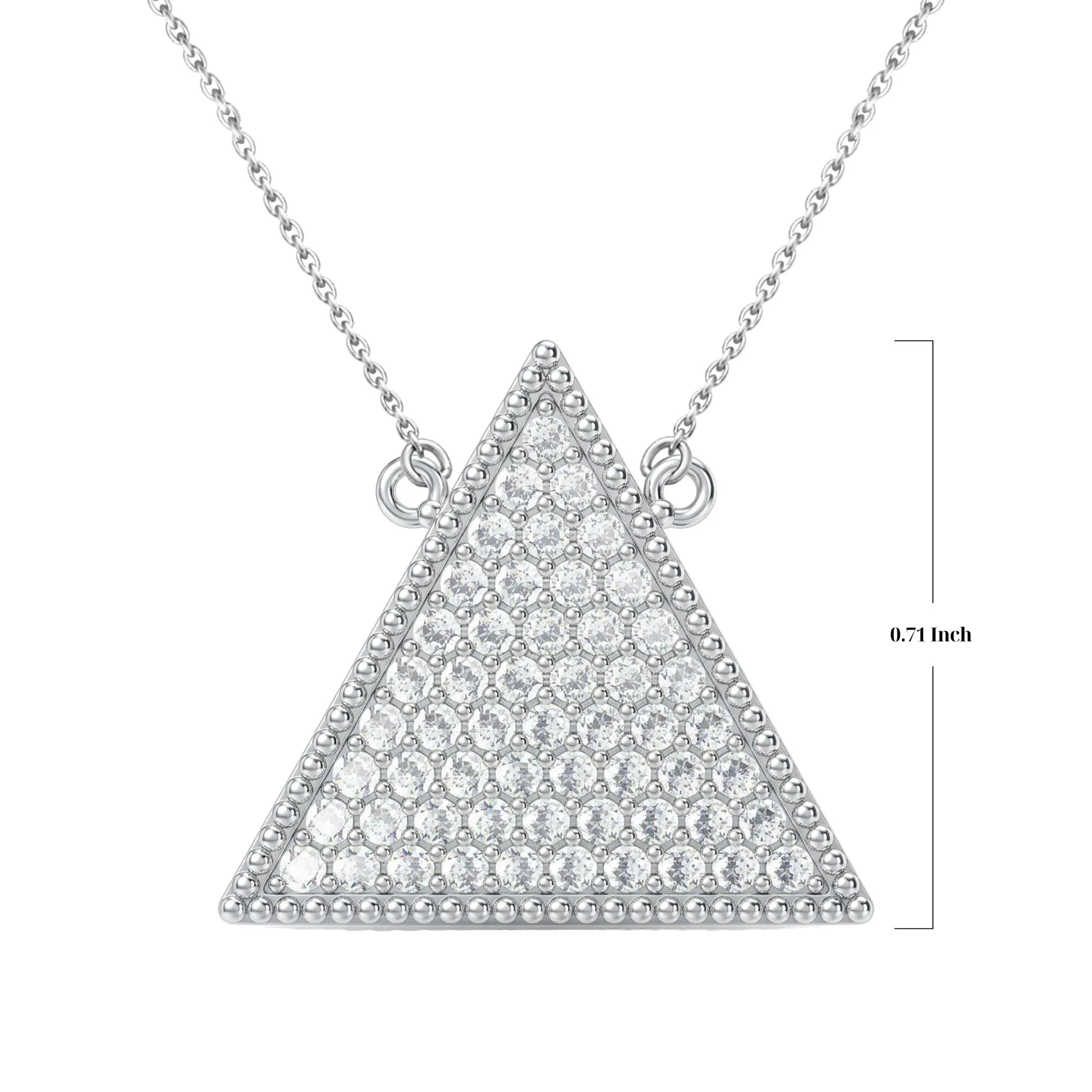 ΔΣΘ Radiant Pave Triangle Necklace -  Delta Sigma Theta