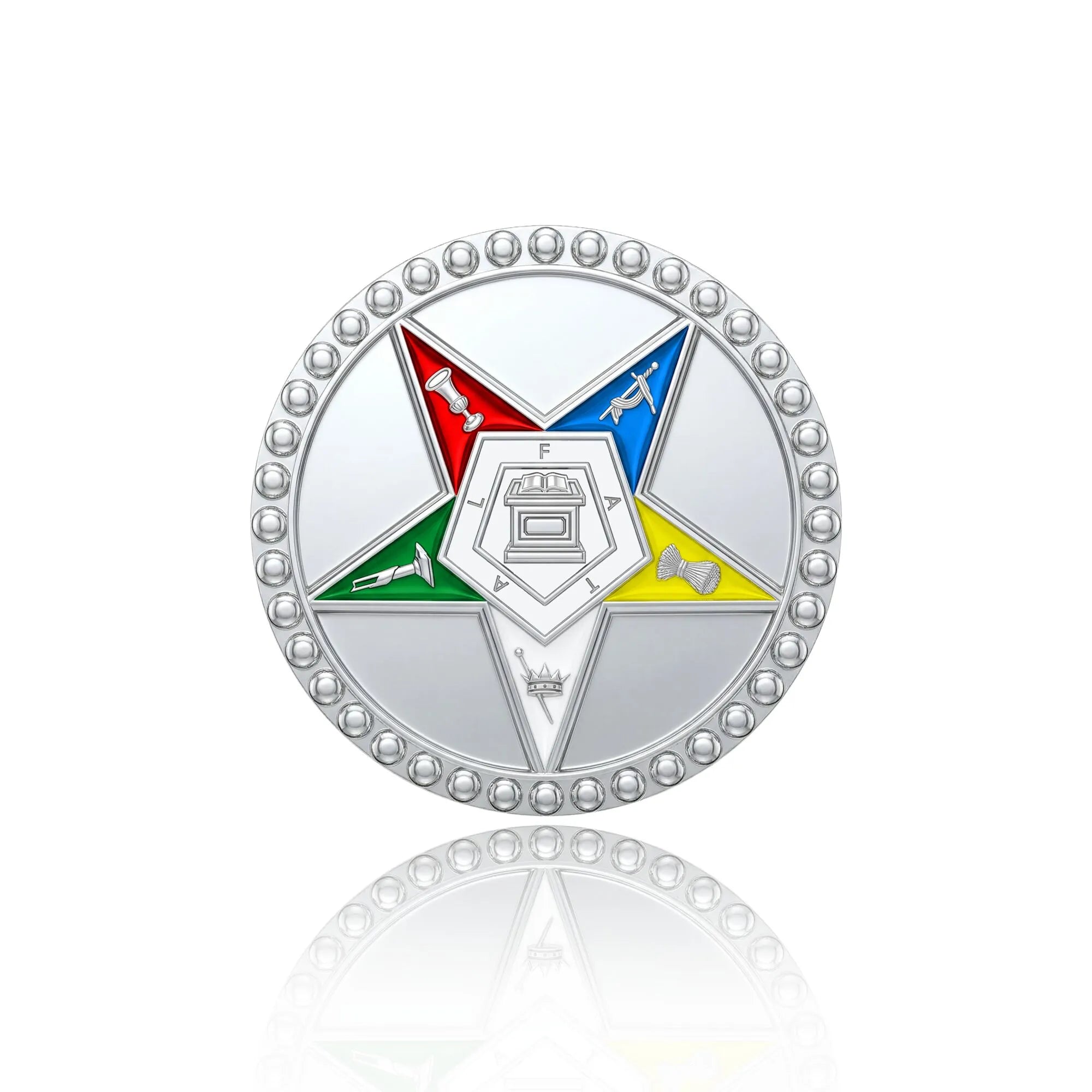 Order of the Eastern Star Charm - Silver Plated