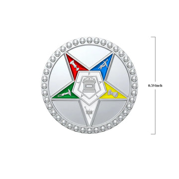 Order of the Eastern Star Charm - Silver Plated