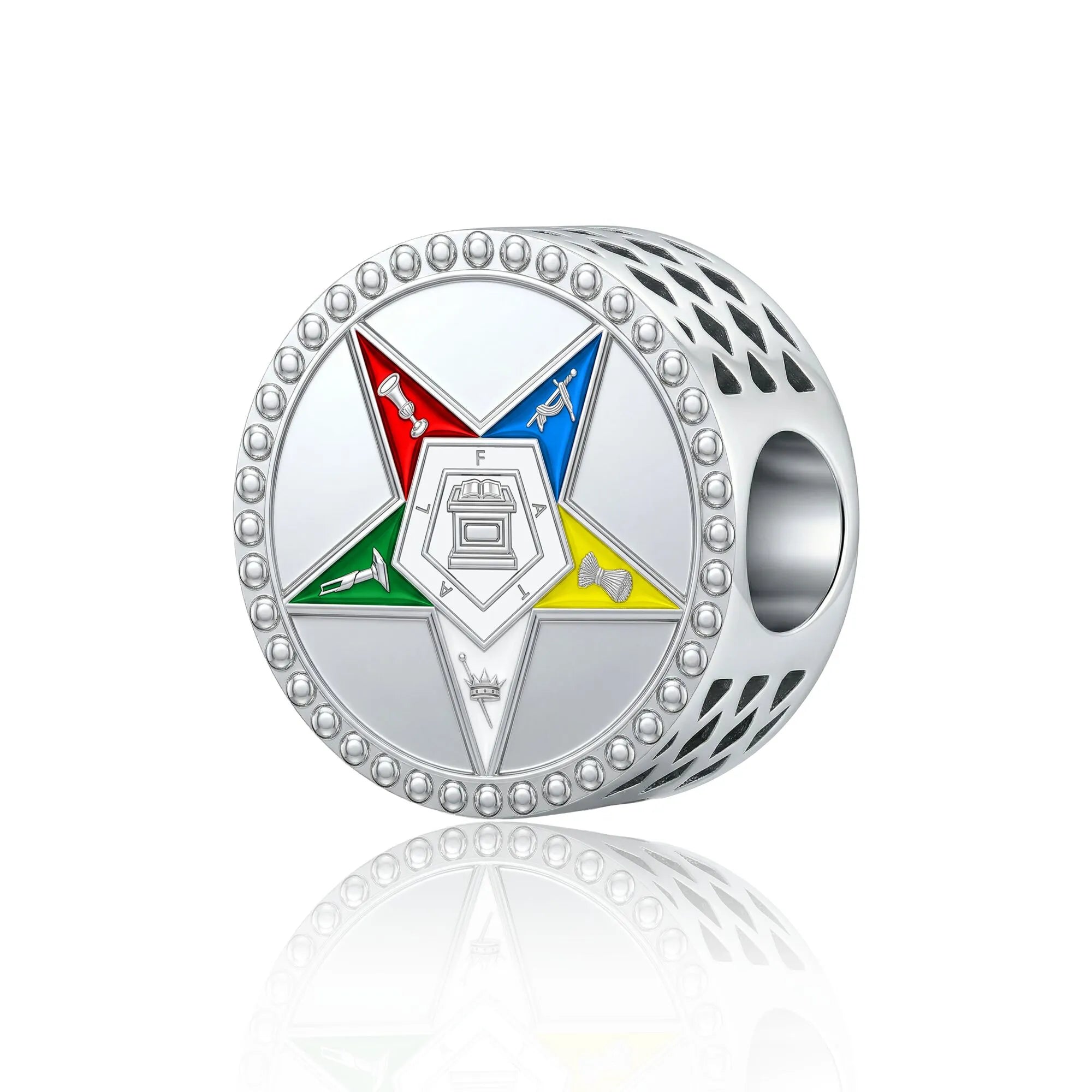 Order of the Eastern Star Charm - Silver Plated