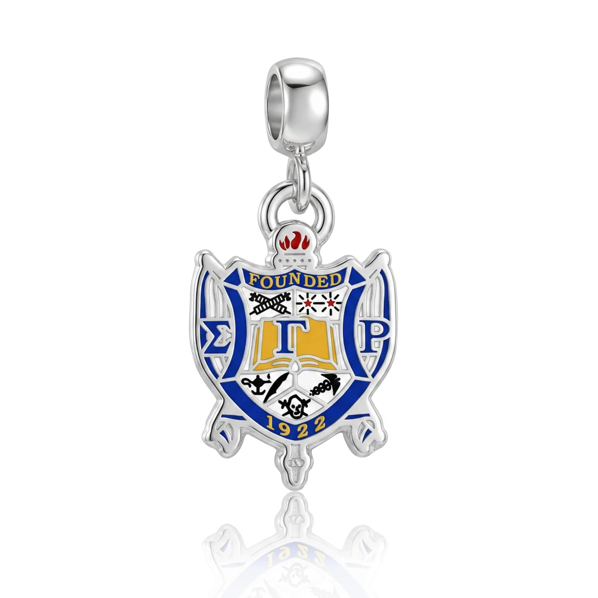 SGRHO Silver Shield Charm
