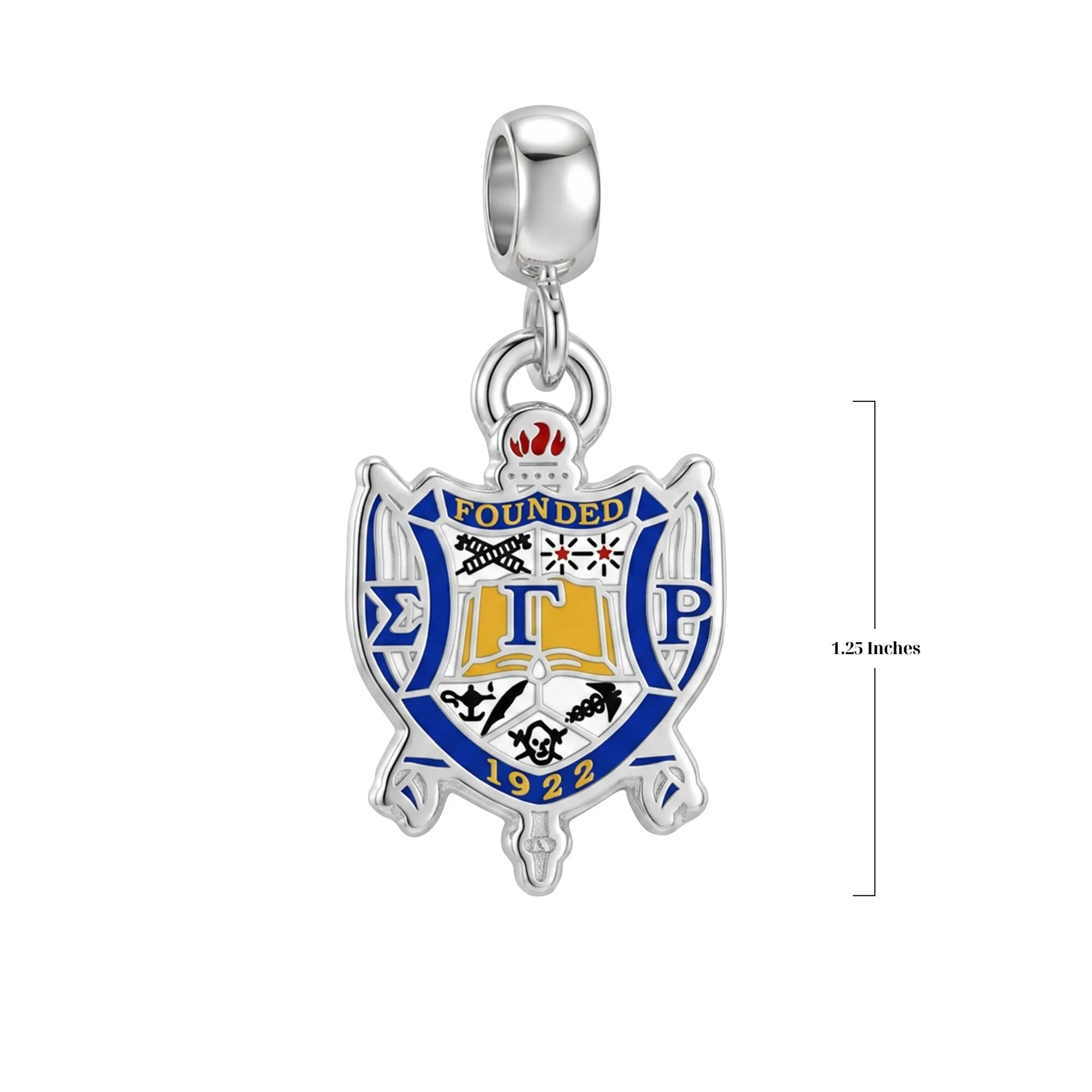 SGRHO Silver Shield Charm