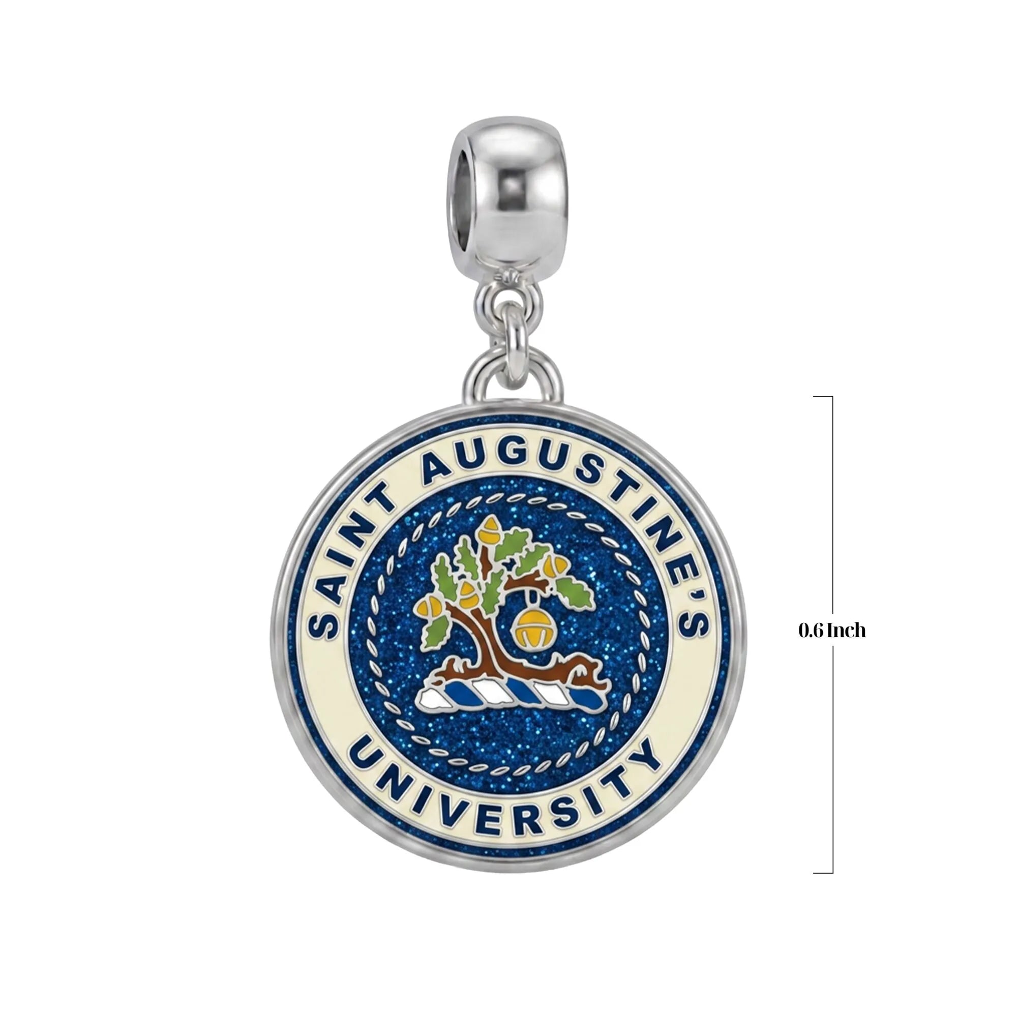 St Augustine's University Seal Charm