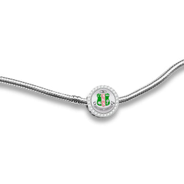 Sterling Silver AKA Shield Charm (Fits Pandora) - Gratia Pearl