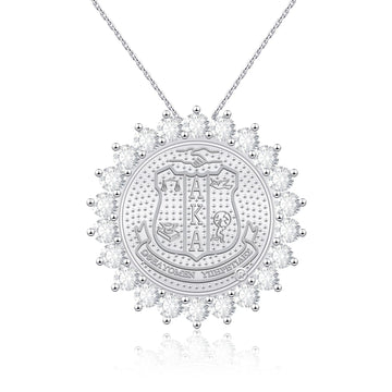 Sunburst AKA Shield Pendant Sterling Silver (Chain Sold Separately)