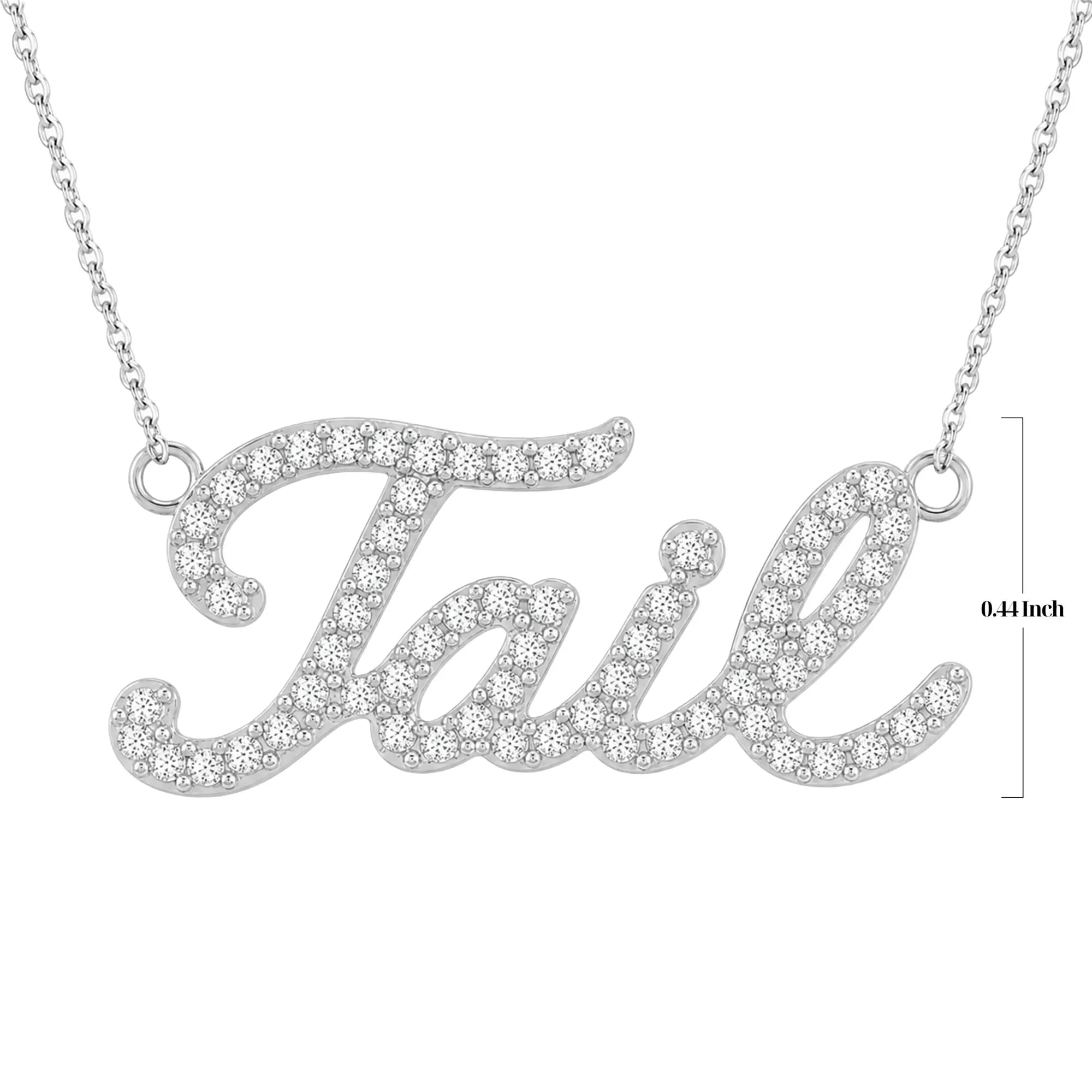 Tail Pavé Necklace