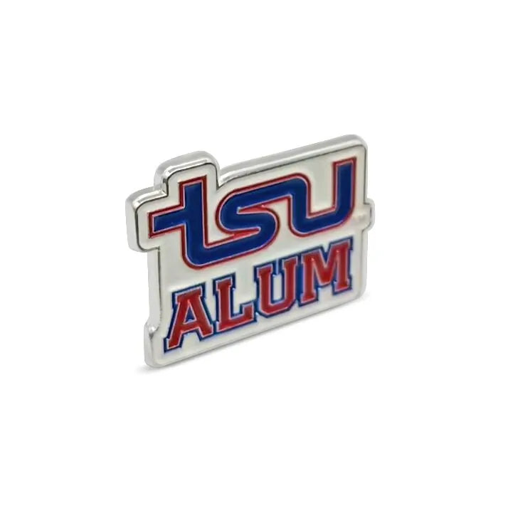 Tennessee State University Alum Pin – Angled view showing depth and detail