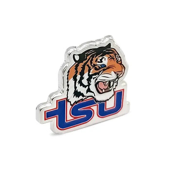 Tennessee State University Tiger Pin – Angled view showing depth and detail