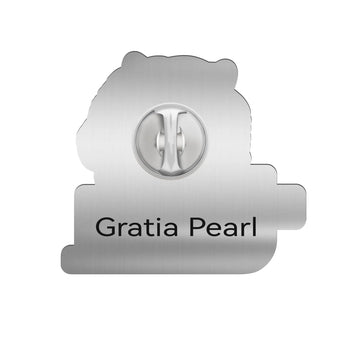 Tennessee State University Tiger Pin – Back view showing clasp and finish