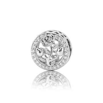 White Rose Charm