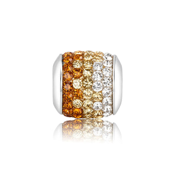 Wide Fireball-Gold Ombre Charm