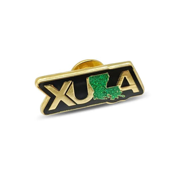 Xavier University Of Louisiana Pin – Angled view showing depth and detail