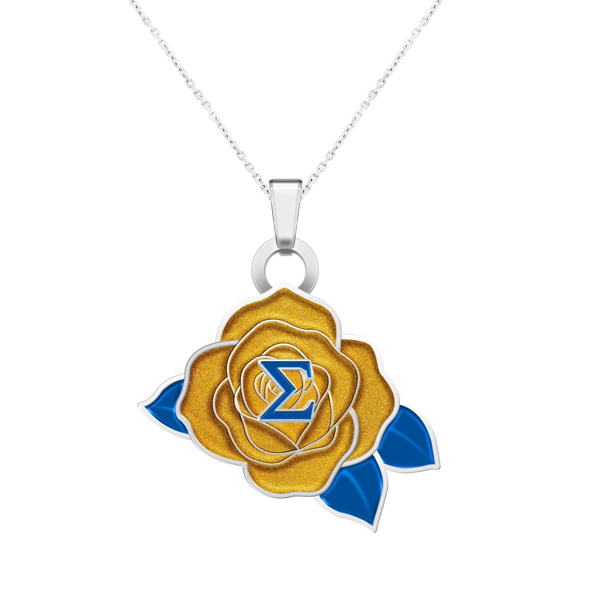 SGRHO Yellow Rose Necklace
