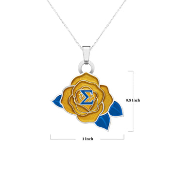 SGRHO Yellow Rose Necklace