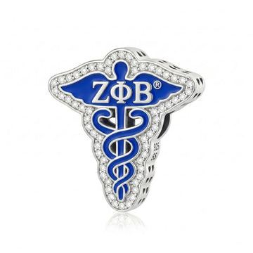 ZPHIB Caduceus Sterling Silver Charm (Fits Pandora)