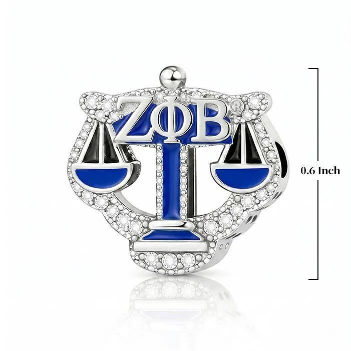 ZPHIB Justice Scale Sterling Silver Charm For Law Professionals (Fits Pandora)