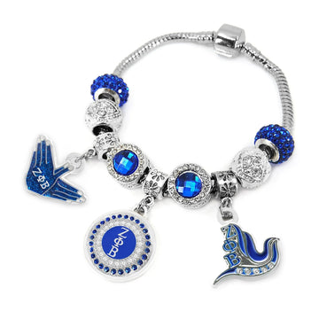 ZPhiB Round Charm Bracelet #2 - Gratia Pearl