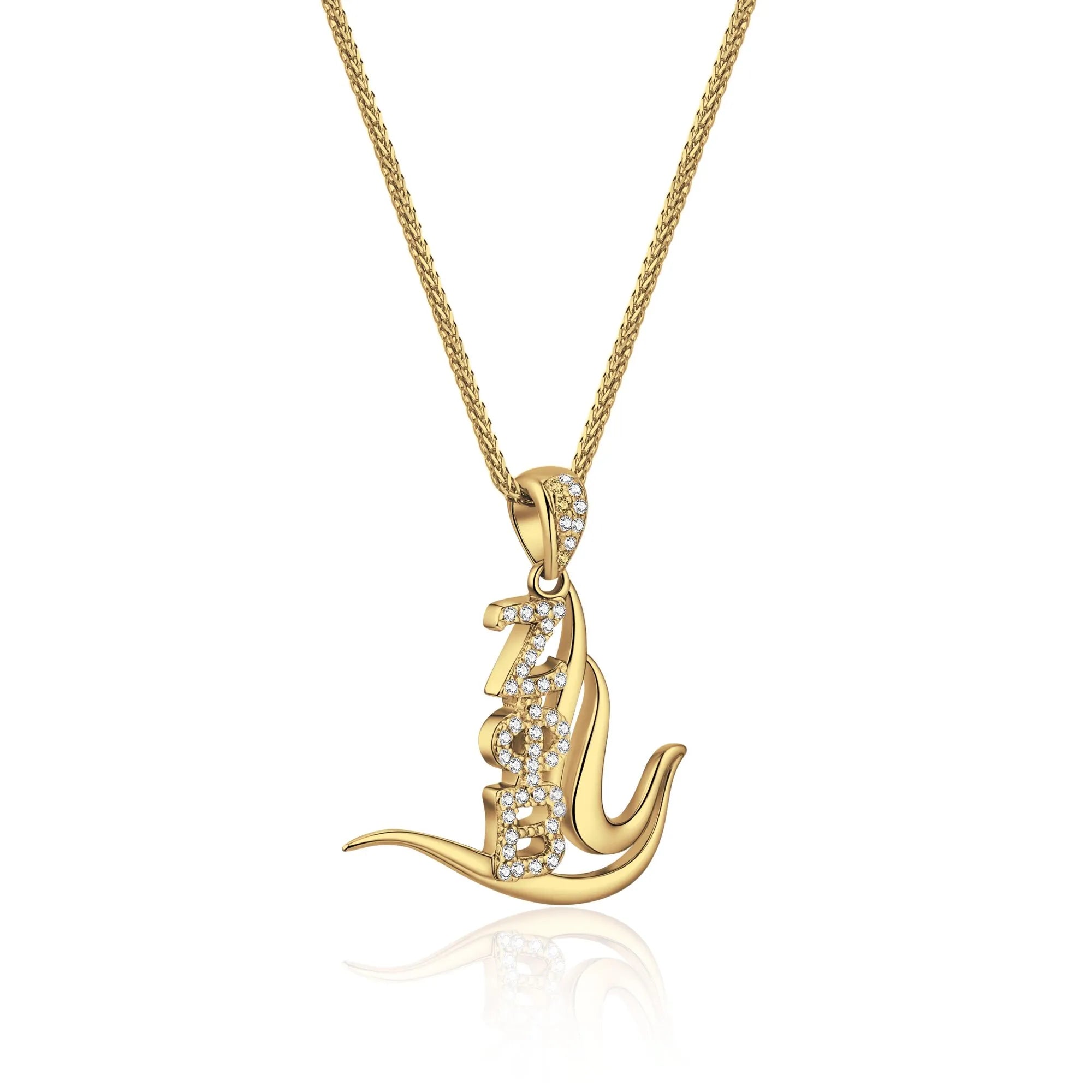 ZPhiB Dove Gold Pendant (Chain Sold Separately)