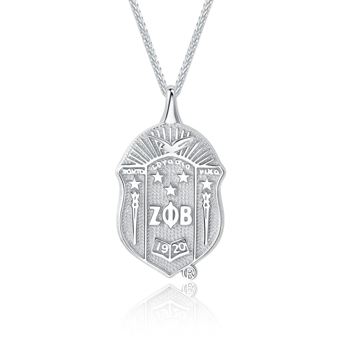 ZPHIB Shield Pendant | Zeta Phi Beta | Gratia Pearl