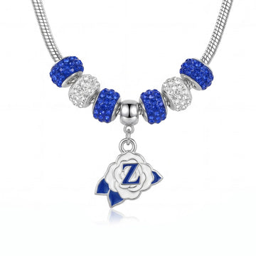 ZPhiB White Rose Charm Necklace